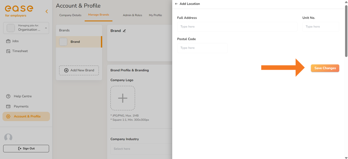 ease 
Help 
Account & Profile 