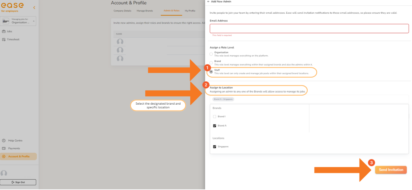 Account & profile 
ease 
o 